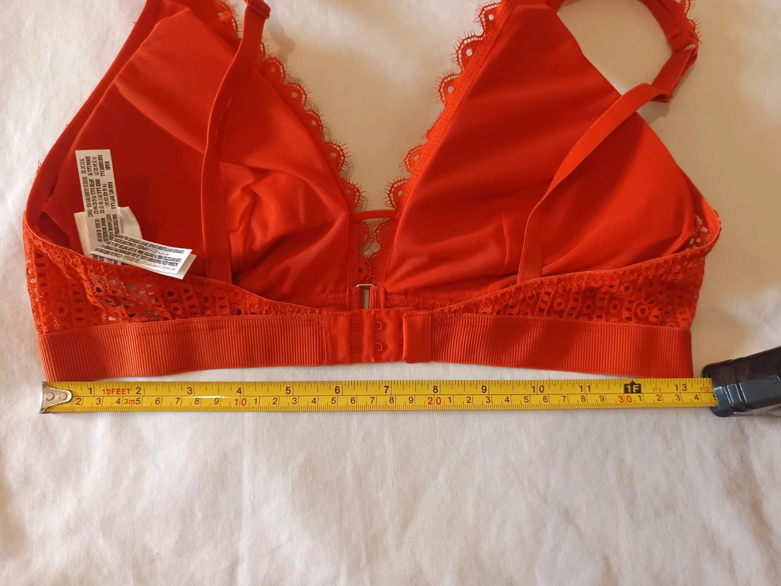 Bralette encaje naranja Kiabi NUEVO 95C / Soutien-gorge dentelle orange Y2K 80C EU (95C ES/FR) – Kiabi – taille 95C 5