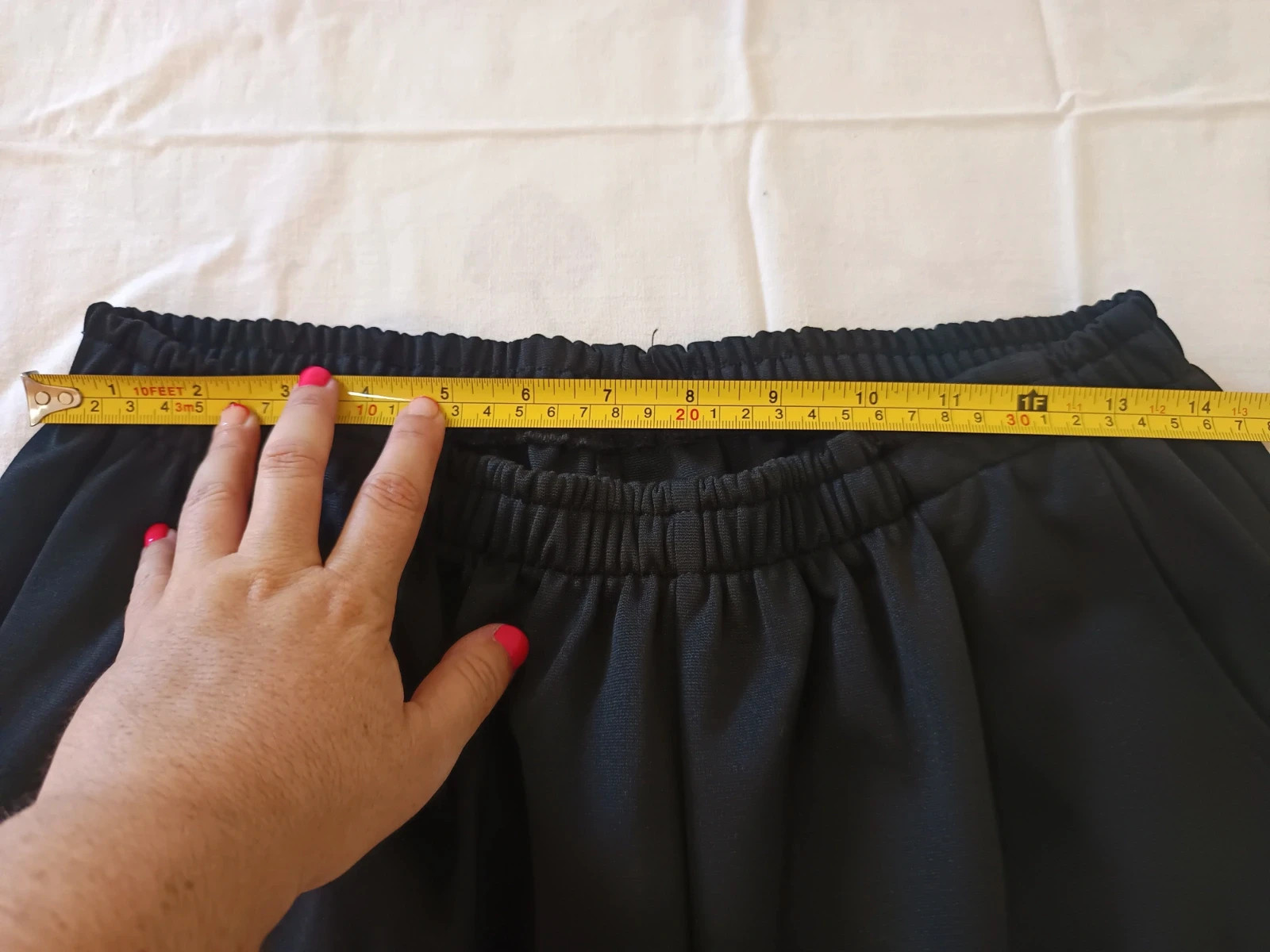 Pantalón Negro Fluido de Cintura Elástica Made in Spain – Estilo Y2K / Vintage – taille XXL / 44 / 16 5