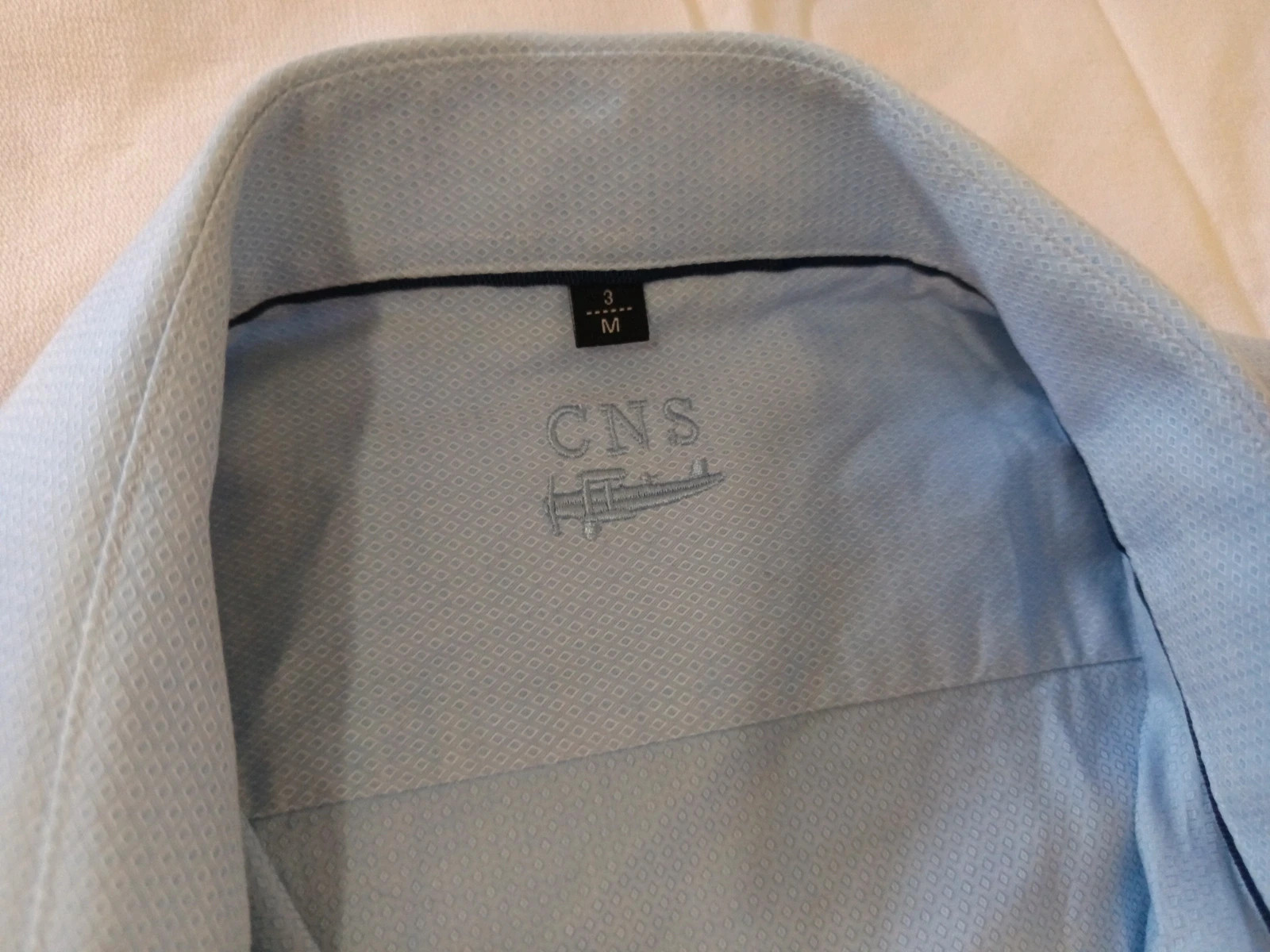 Camisa Hombre CNS Azul Claro 100% Algodón Talla M | Elegante – CNS – taille M 2