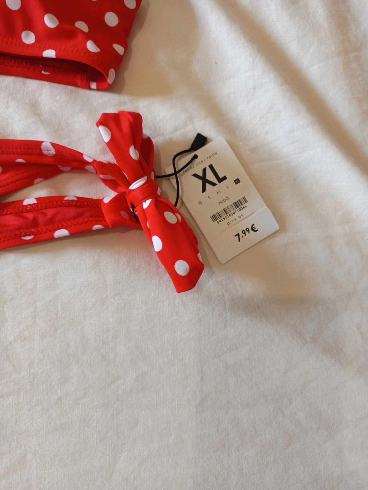 Bikini Rojo Lunares / Polka Dot Nuevo – Estilo Y2K / Pin-Up / Retro – Polinesia – taille M / 38 / 10 2