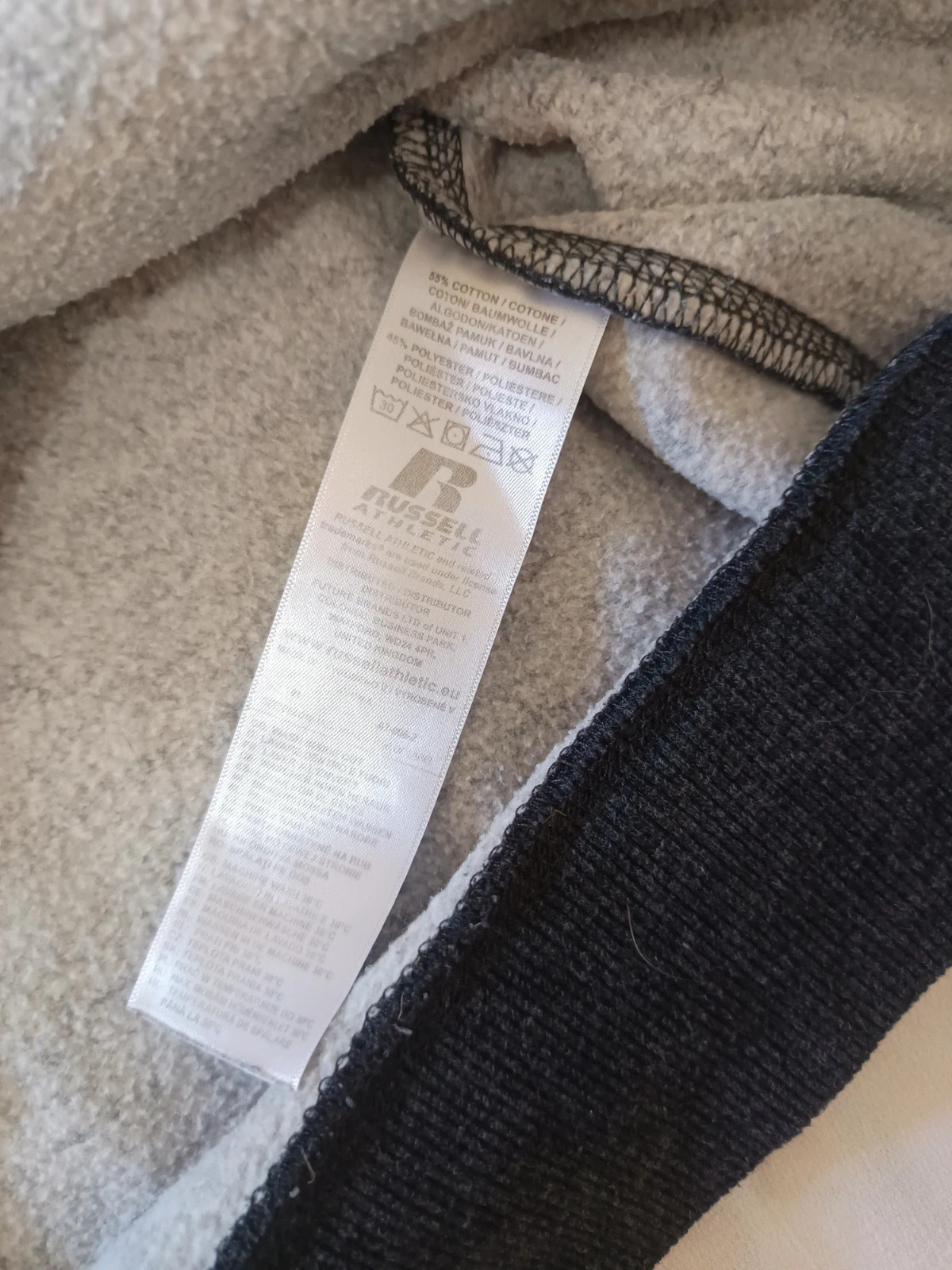 Sudadera Russell Athletic M Gris Vigoré | Hoodie College Vintage Y2K – Russell Athletic – taille M 3