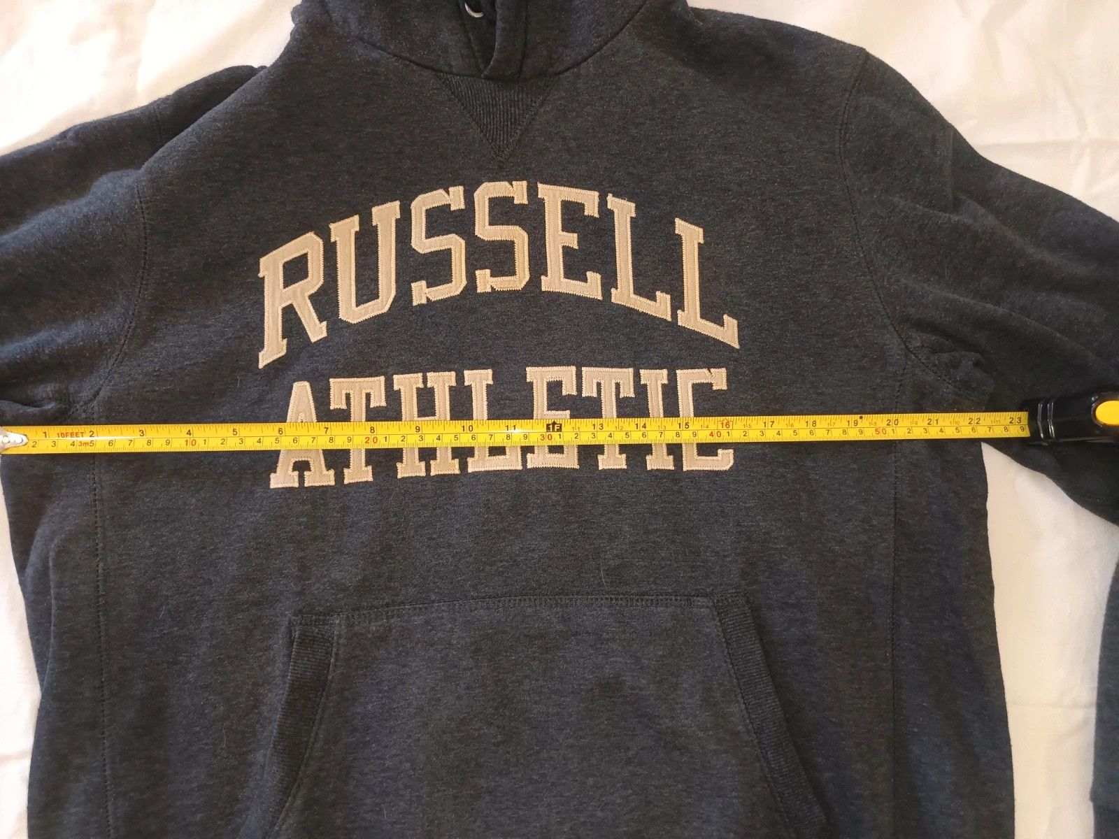 Sudadera Russell Athletic M Gris Vigoré | Hoodie College Vintage Y2K – Russell Athletic – taille M 5