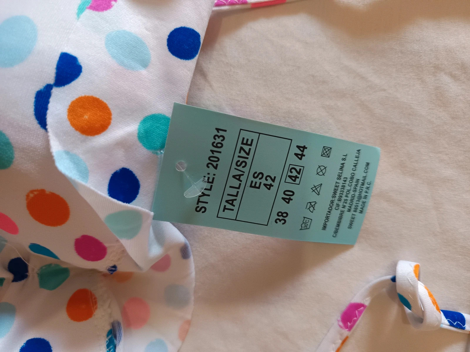 Bikini Nuevo con Etiqueta T.42 | Estilo Y2K– Sweet Secret Multicolor – Sin marca – taille XL 4