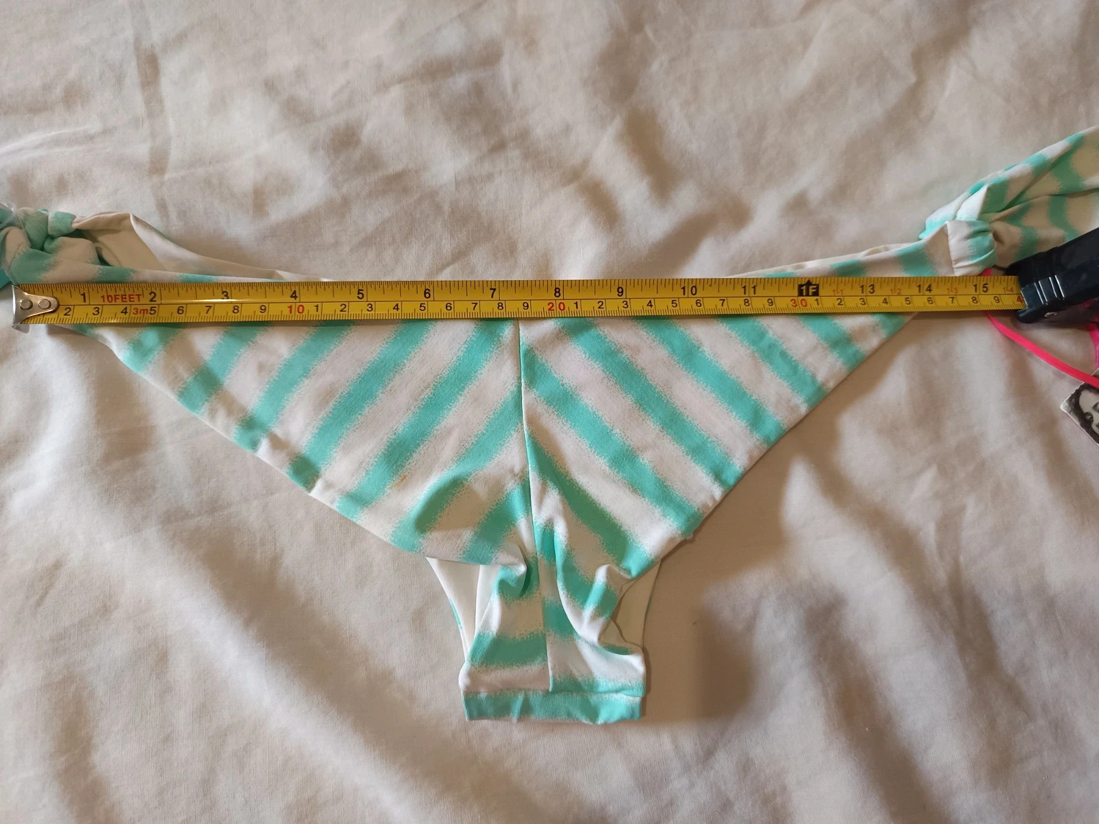Braguita Bikini Primark Verde Menta Rayas NWT | Talla 42 Vintage Y2K – Primark – taille XL / 42 / 14 4