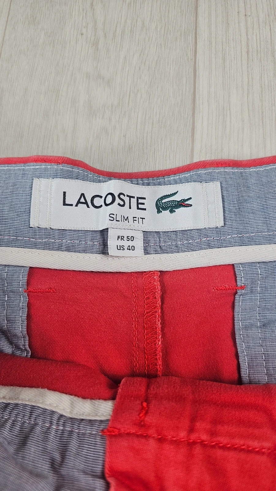 Short Lacoste rouge homme taille 50 (W40) – Lacoste – taille W40 | FR 50 5