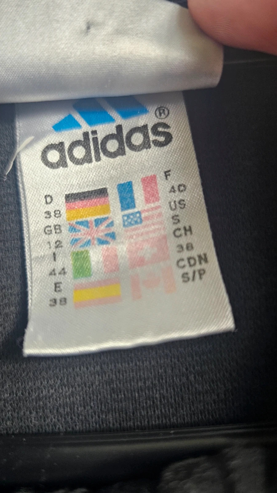 Veste Adidas noire et blanche vintage homme S (FR 40) – adidas – taille S 5