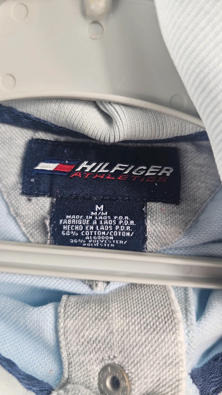 👕 Polo Tommy Hilfiger bleu clair – Taille M – Tommy Hilfiger – taille M 4