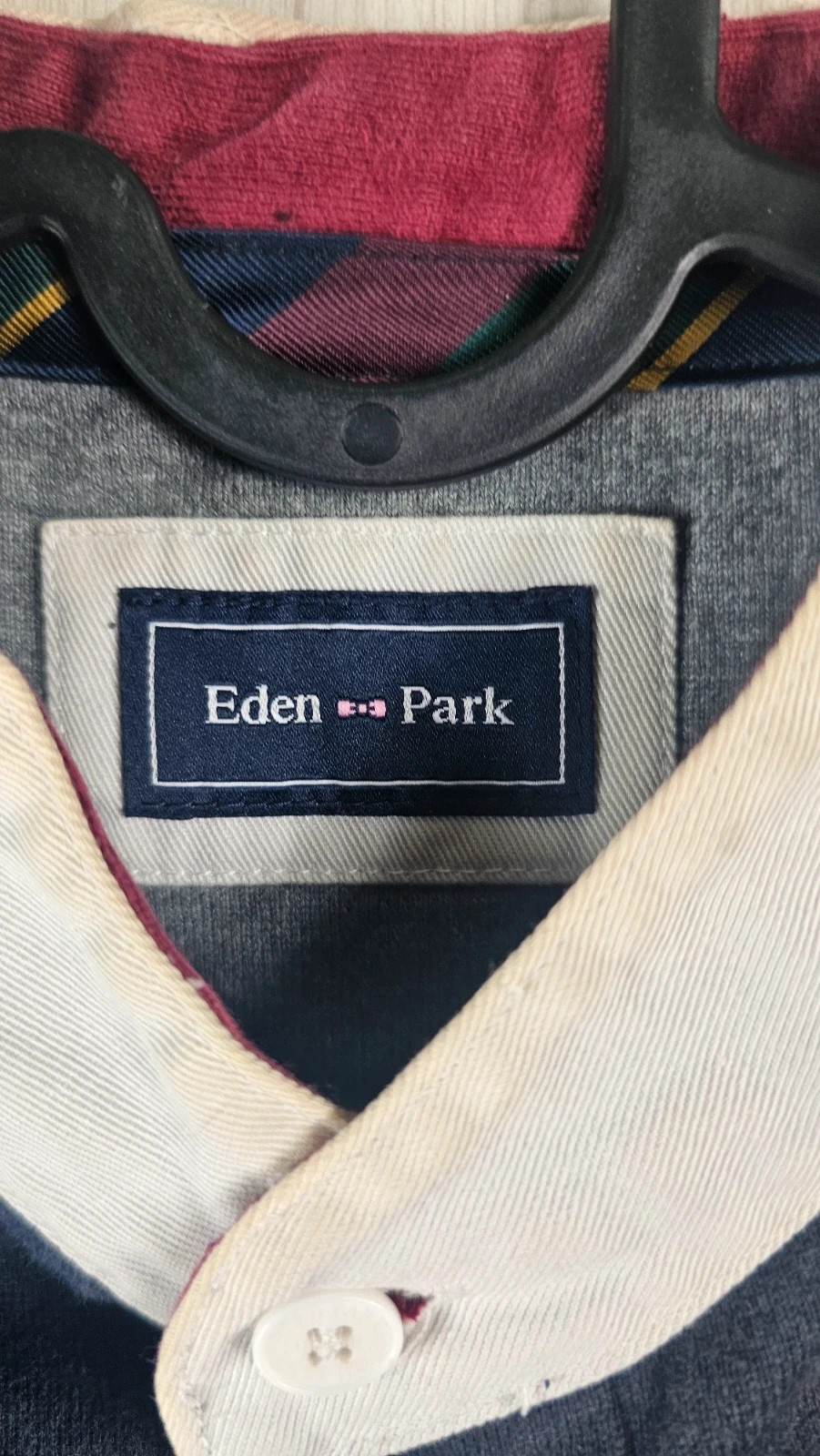 Polo manches longues Eden Park vintage logo brodé homme L – Eden Park – taille L 4