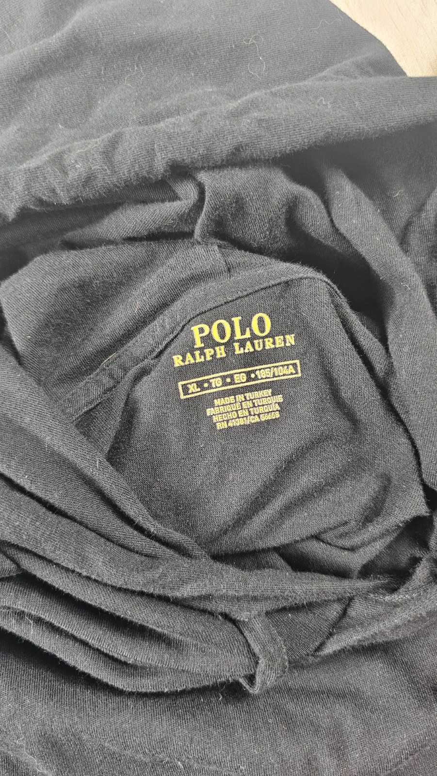 Pull Ralph Lauren à capuche noir homme XL – Ralph Lauren – taille XL 5