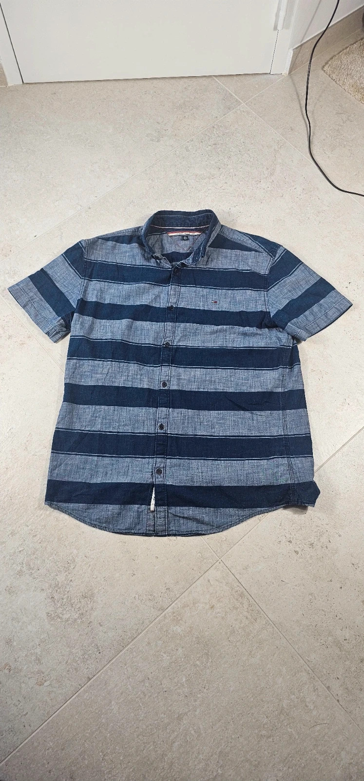 Chemise Tommy Hilfiger – Motif Bandes Verticales – Homme XL 🇺🇸 – Tommy Hilfiger – taille XL
