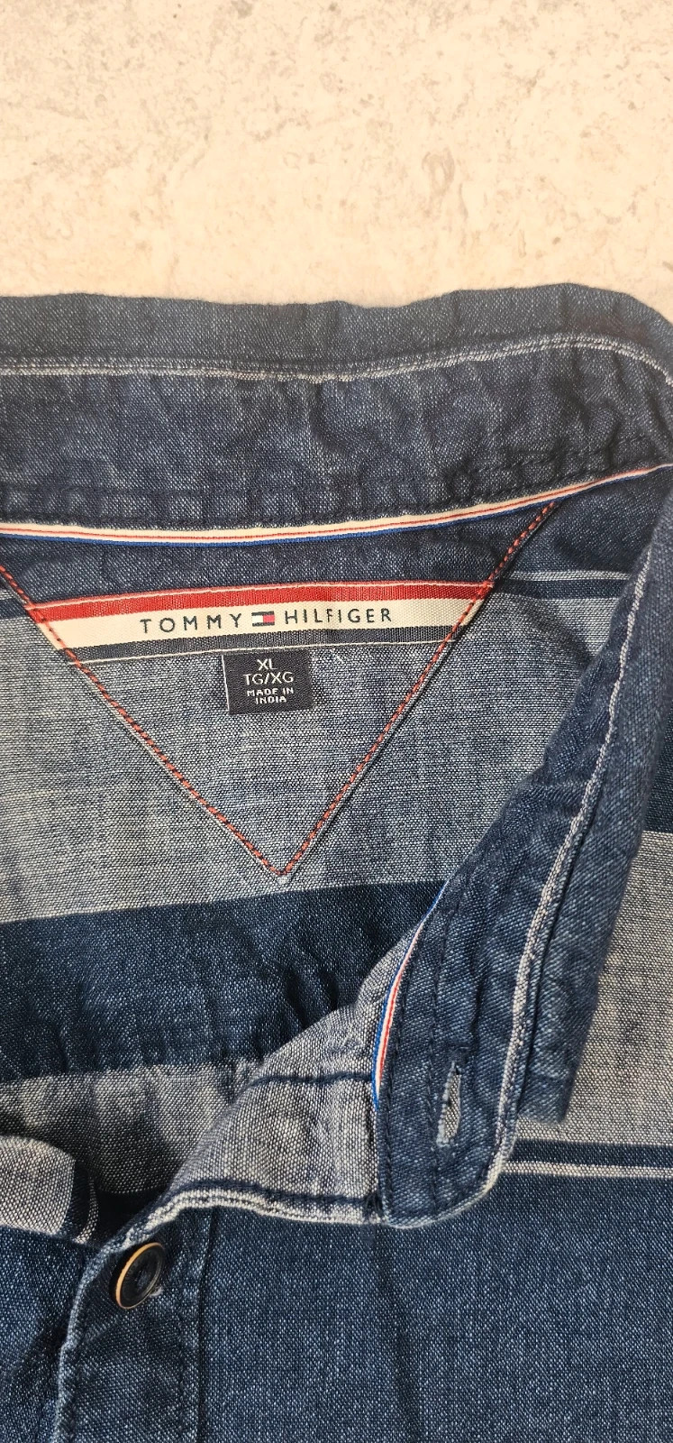 Chemise Tommy Hilfiger – Motif Bandes Verticales – Homme XL 🇺🇸 – Tommy Hilfiger – taille XL 3