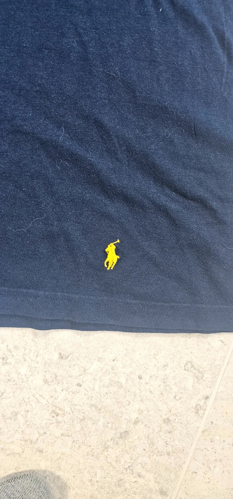 T-Shirt Ralph Lauren Bleu Marine – Logo Jaune – Homme 2XL 🐎 – Ralph Lauren – taille XXL 3