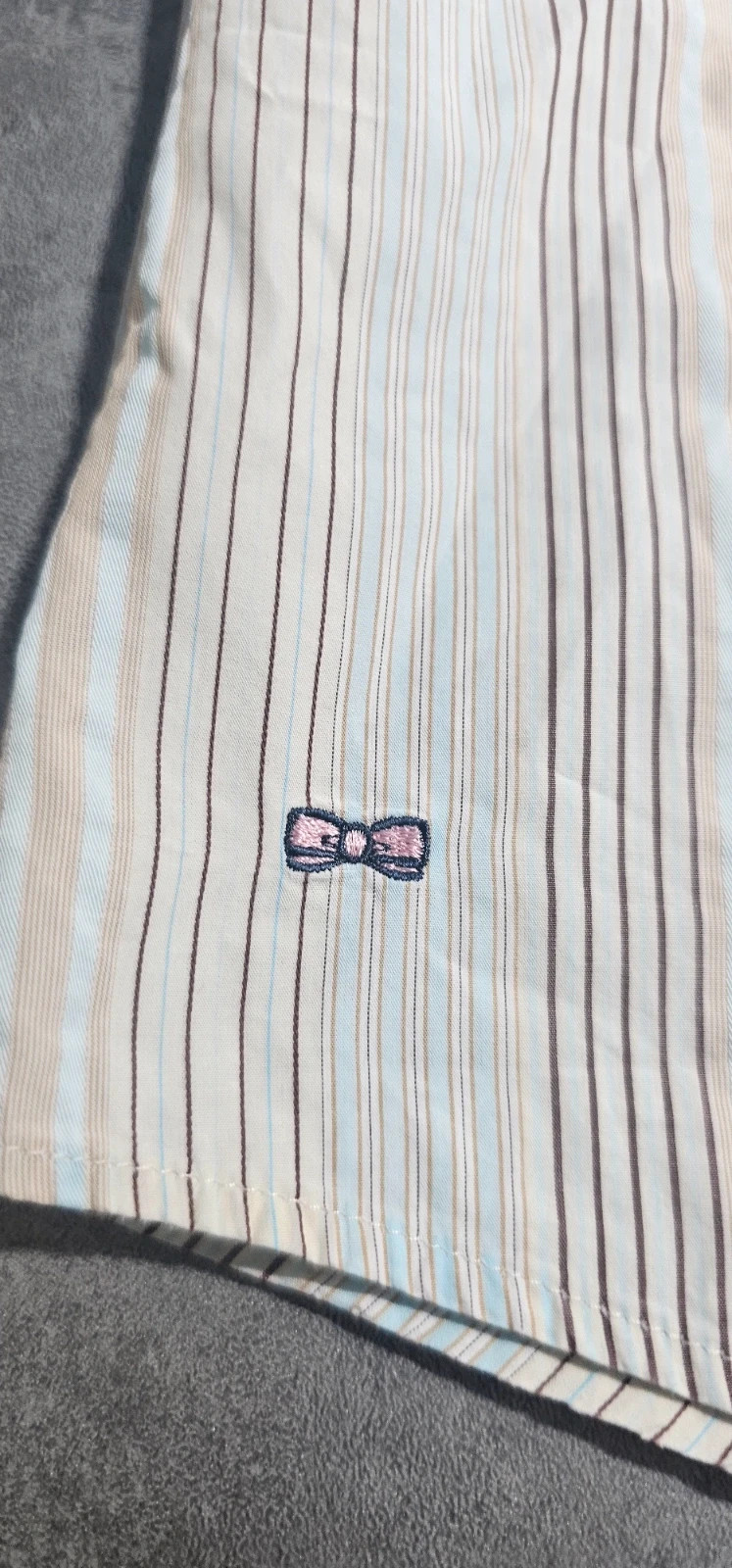 Chemise Eden Park beige à rayures homme M – Eden Park – taille M 4