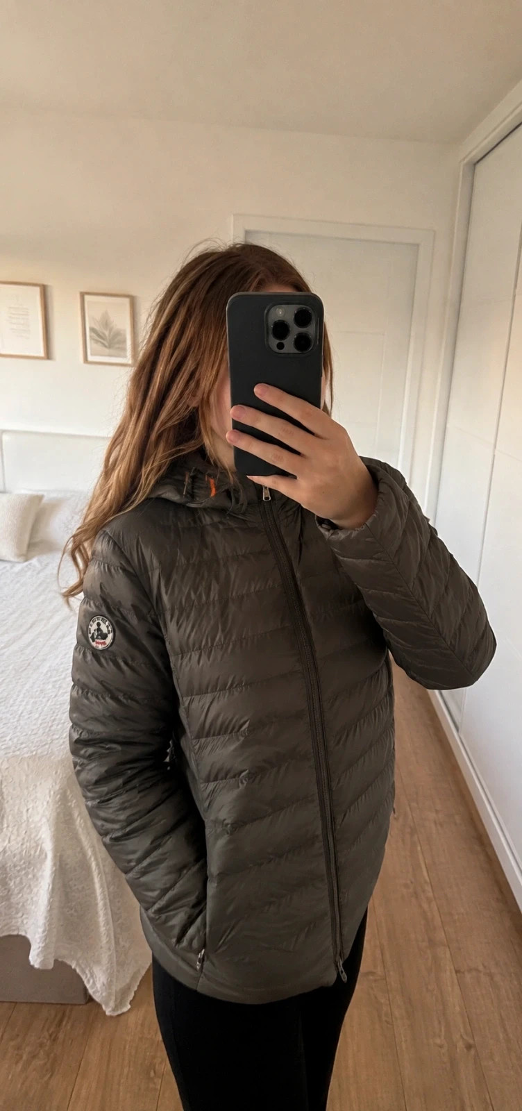 🧥 Doudoune JOTT kaki / gris olive – Femme – Taille XS