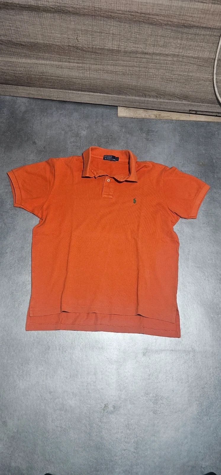 Polo Ralph Lauren orange logo vert homme S