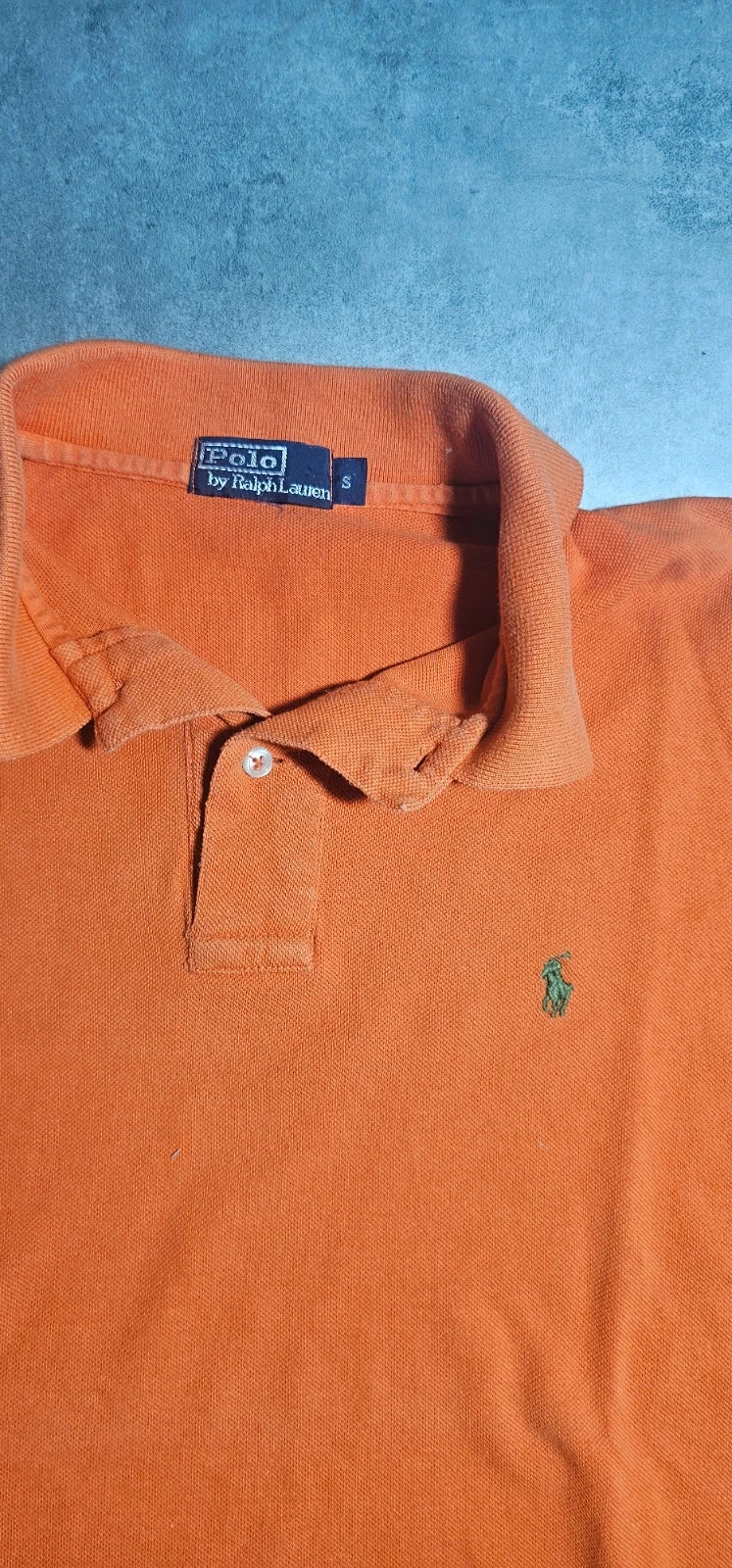 Polo Ralph Lauren orange logo vert homme S – Ralph Lauren – taille S 3