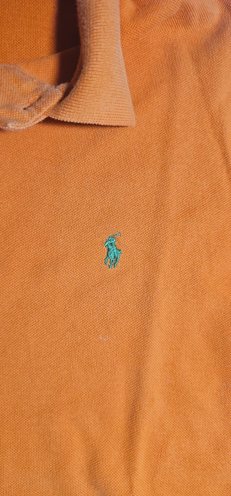 Polo Ralph Lauren orange logo vert homme S – Ralph Lauren – taille S 4