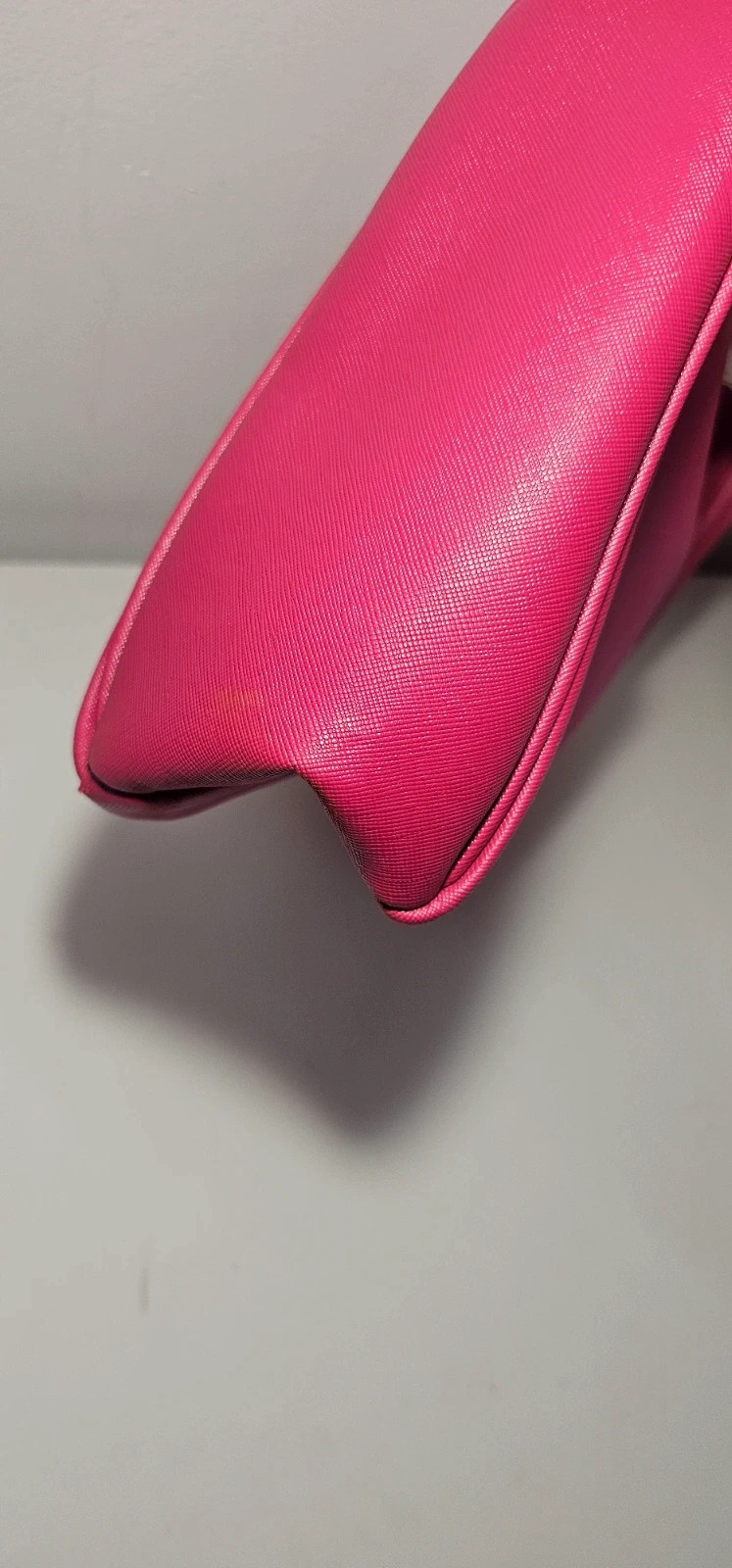 Sac à main Ted Lapidus rose fuchsia et blanc très bon état – Ted Lapidus 5