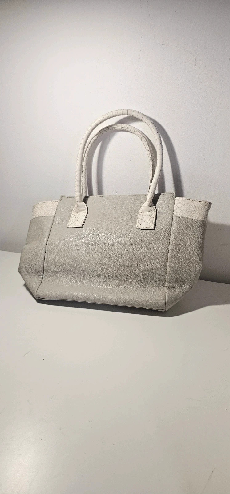 Sac à main Ted Lapidus gris et blanc excellent état – Ted Lapidus 2