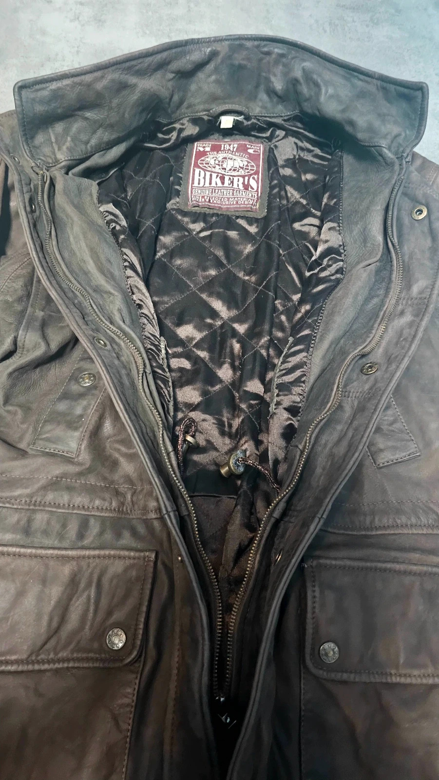 🧥 Veste en cuir Biker’s – Taille M – Biker's – taille M 4