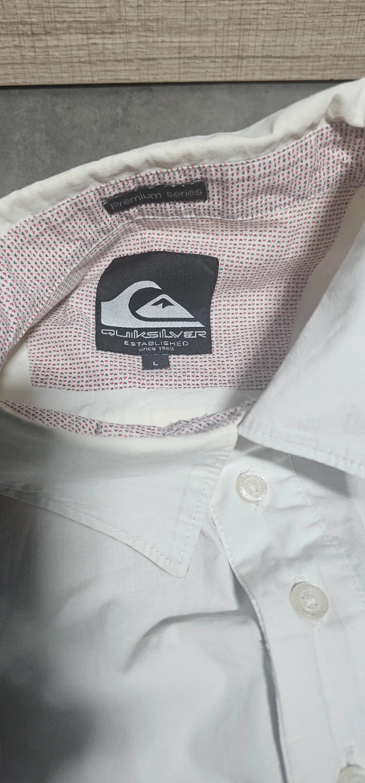 👔 Chemise Quiksilver blanche – Taille L – Quiksilver – taille L 4
