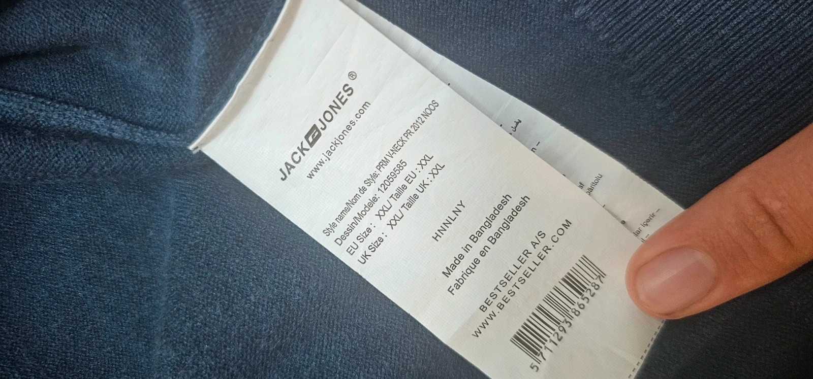 👕 Sweat Jack & Jones Premium bleu marine – Taille XXL – Jack & Jones – taille XXL 4