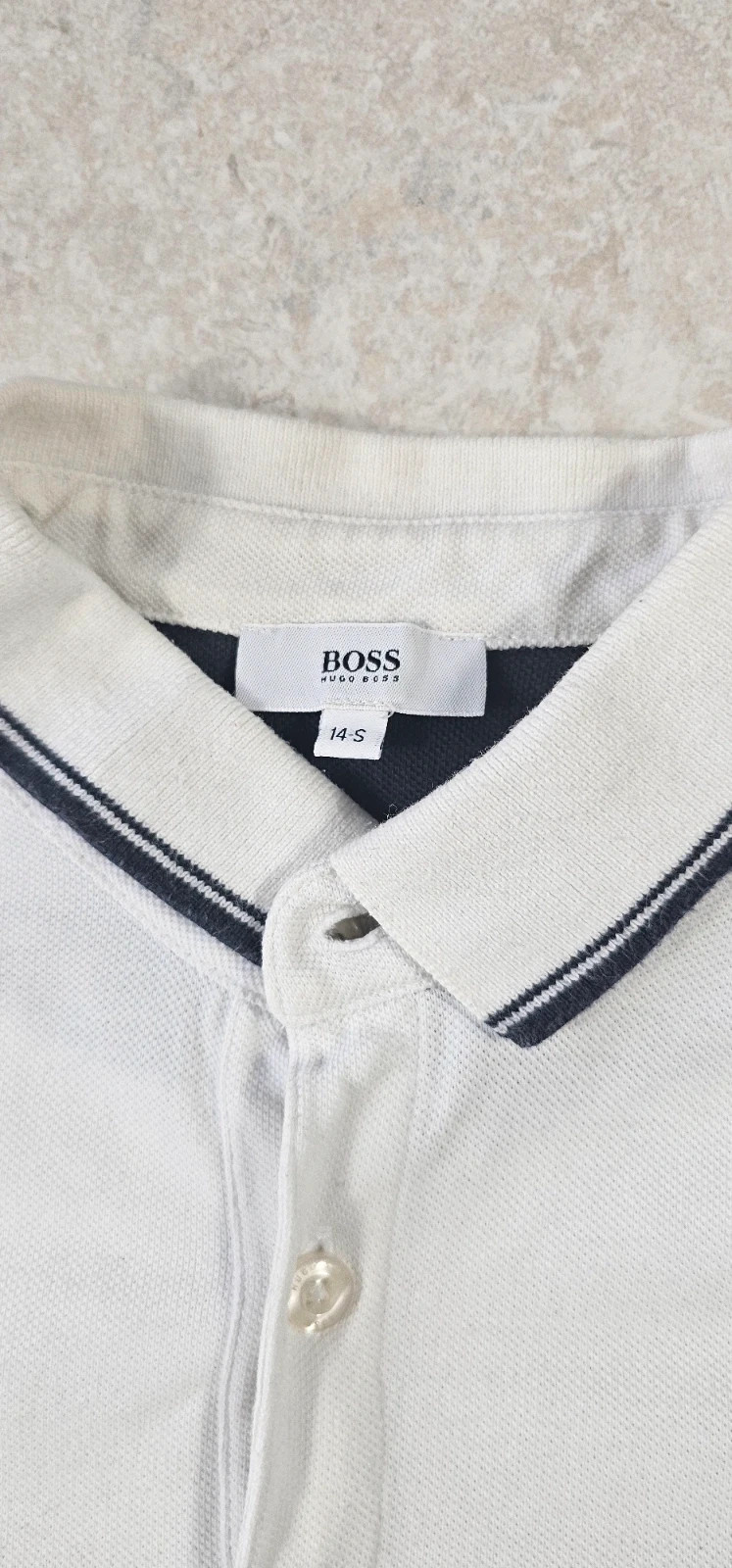 👕 Polo Hugo Boss blanc – Homme – Taille XS – Hugo Boss – taille XS 3