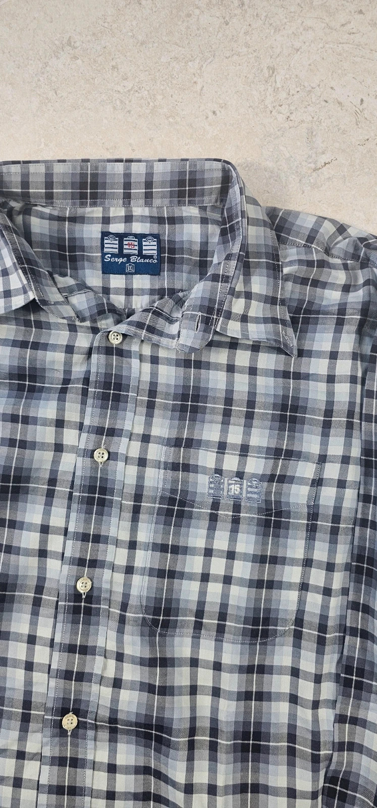 Chemise Sergio Blanco à Rayures – Homme 3XL 👔 – Serge Blanco – taille XXXL 3