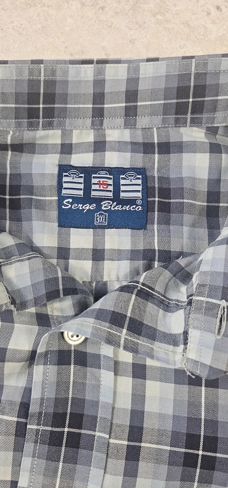 Chemise Sergio Blanco à Rayures – Homme 3XL 👔 – Serge Blanco – taille XXXL 4