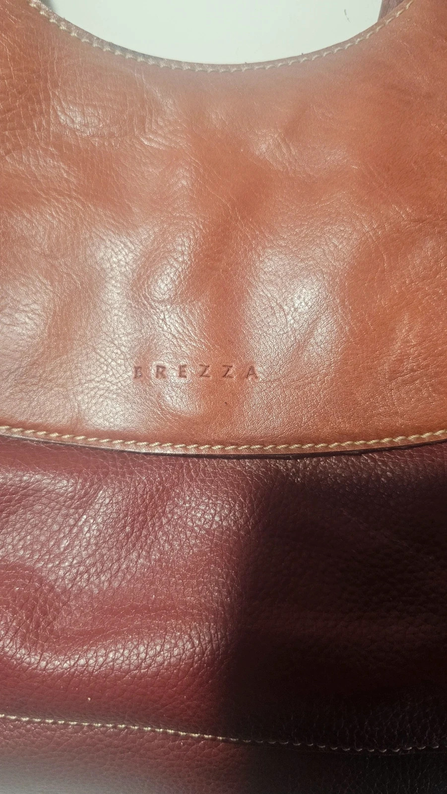 Sac à main Brezza femme rouge foncé/marron – Baby Brezza 3