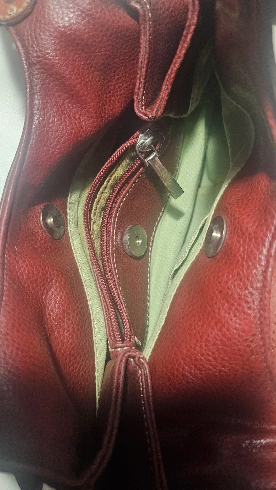 Sac à main Brezza femme rouge foncé/marron – Baby Brezza 5
