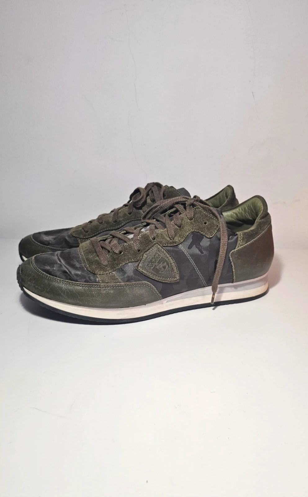Sneackers/ Baskets Philip Model kaki/militaire ~44