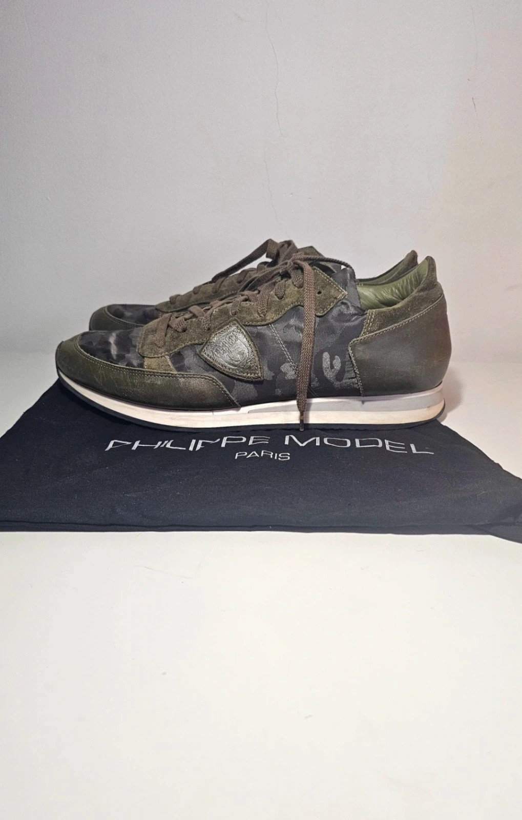 Sneackers/ Baskets Philip Model kaki/militaire ~44 – Philippe Model – taille 44 4
