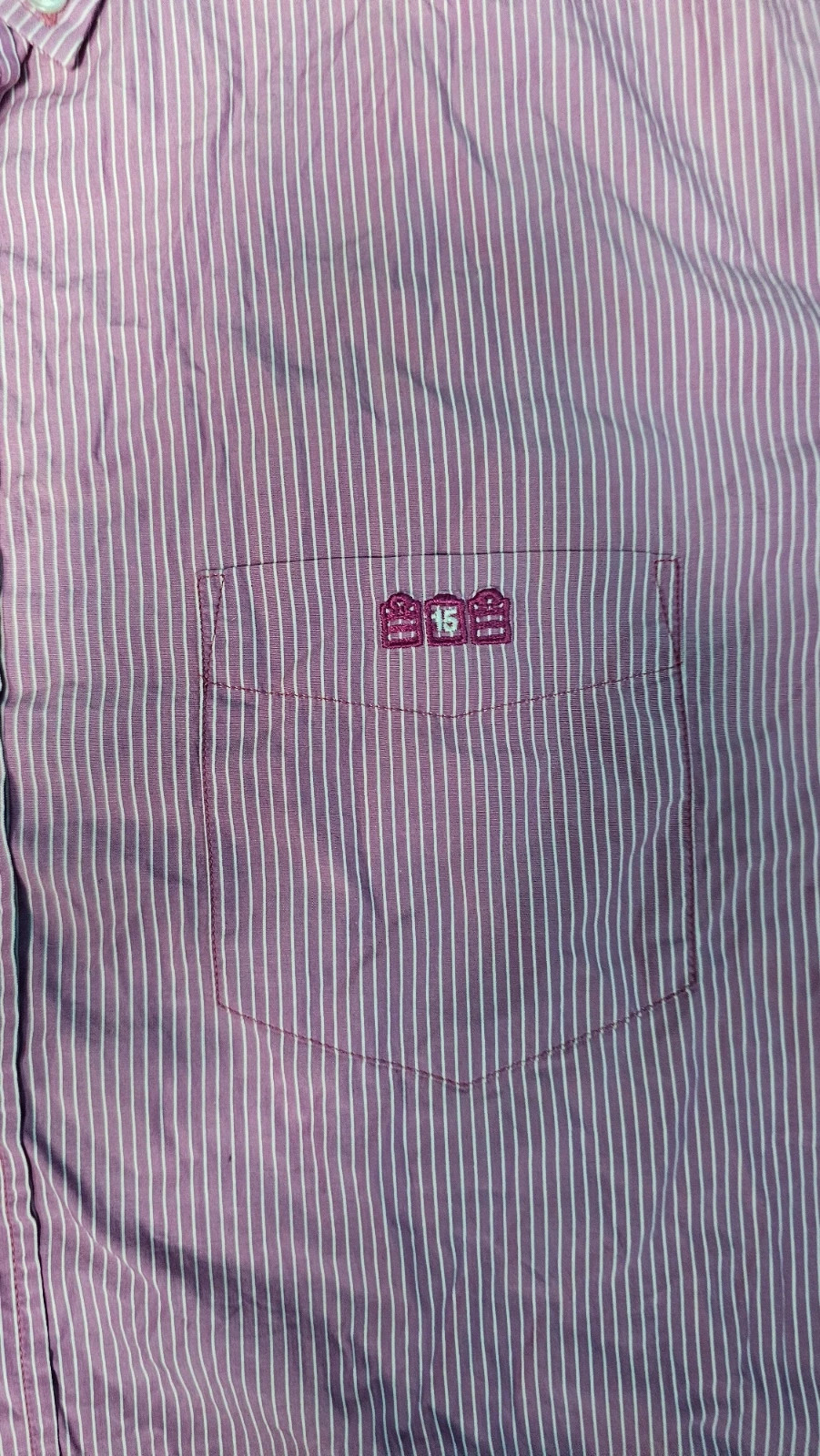 Chemise manches courtes à rayures rose et blanc Sergo blanco~XL – Serge Blanco – taille XL 4