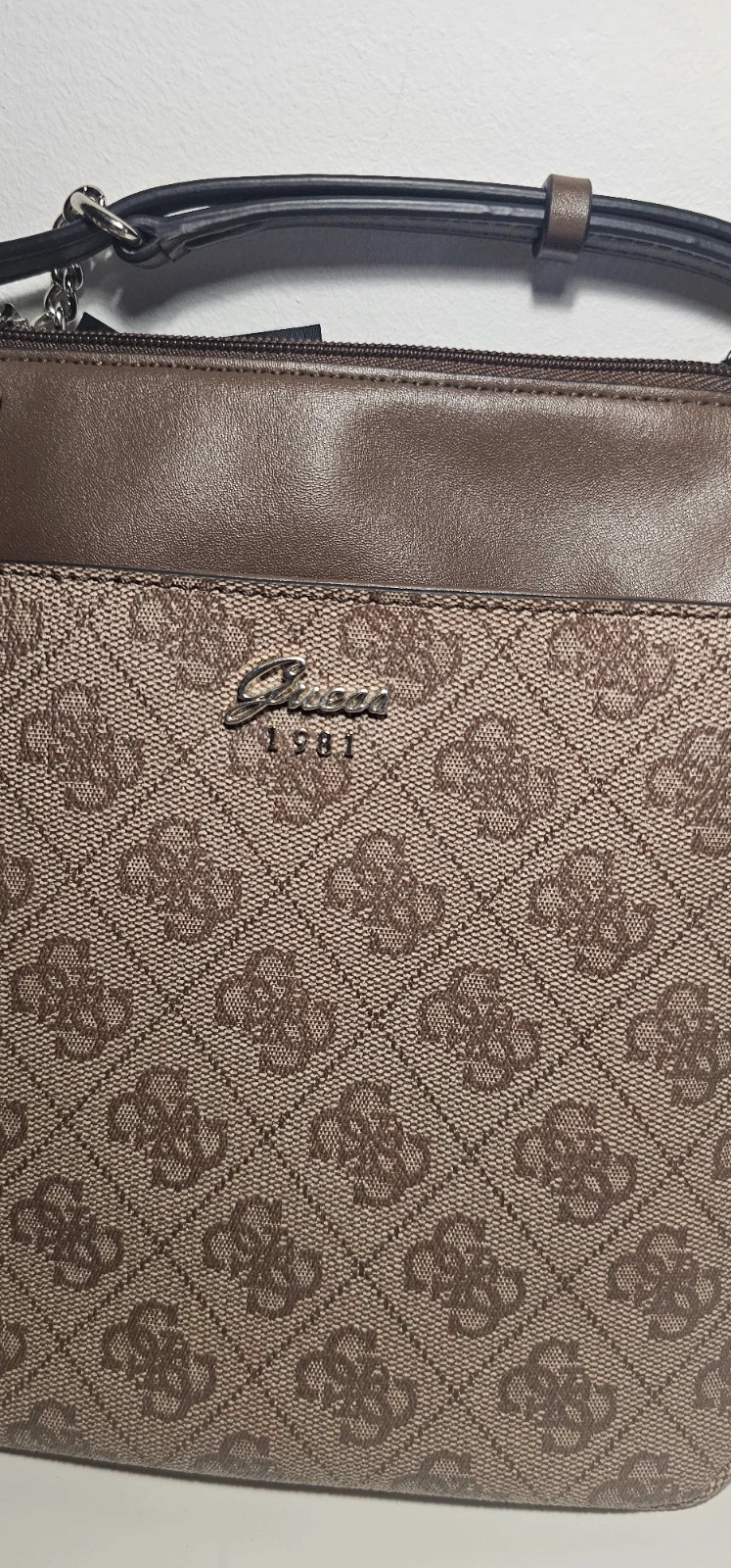 Sac à main Guess beige et marron 1981 femme – GUESS – taille Taille unique 4