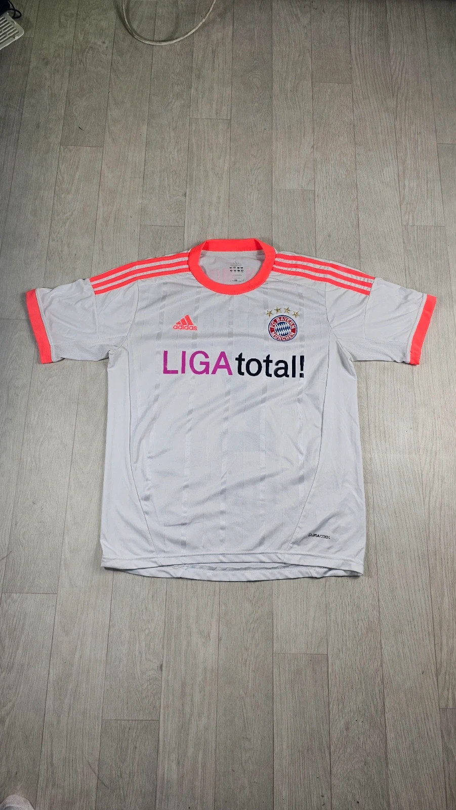 Maillot Bayern Munich 2012 2013 extérieur blanc orange Adidas M – adidas – taille M