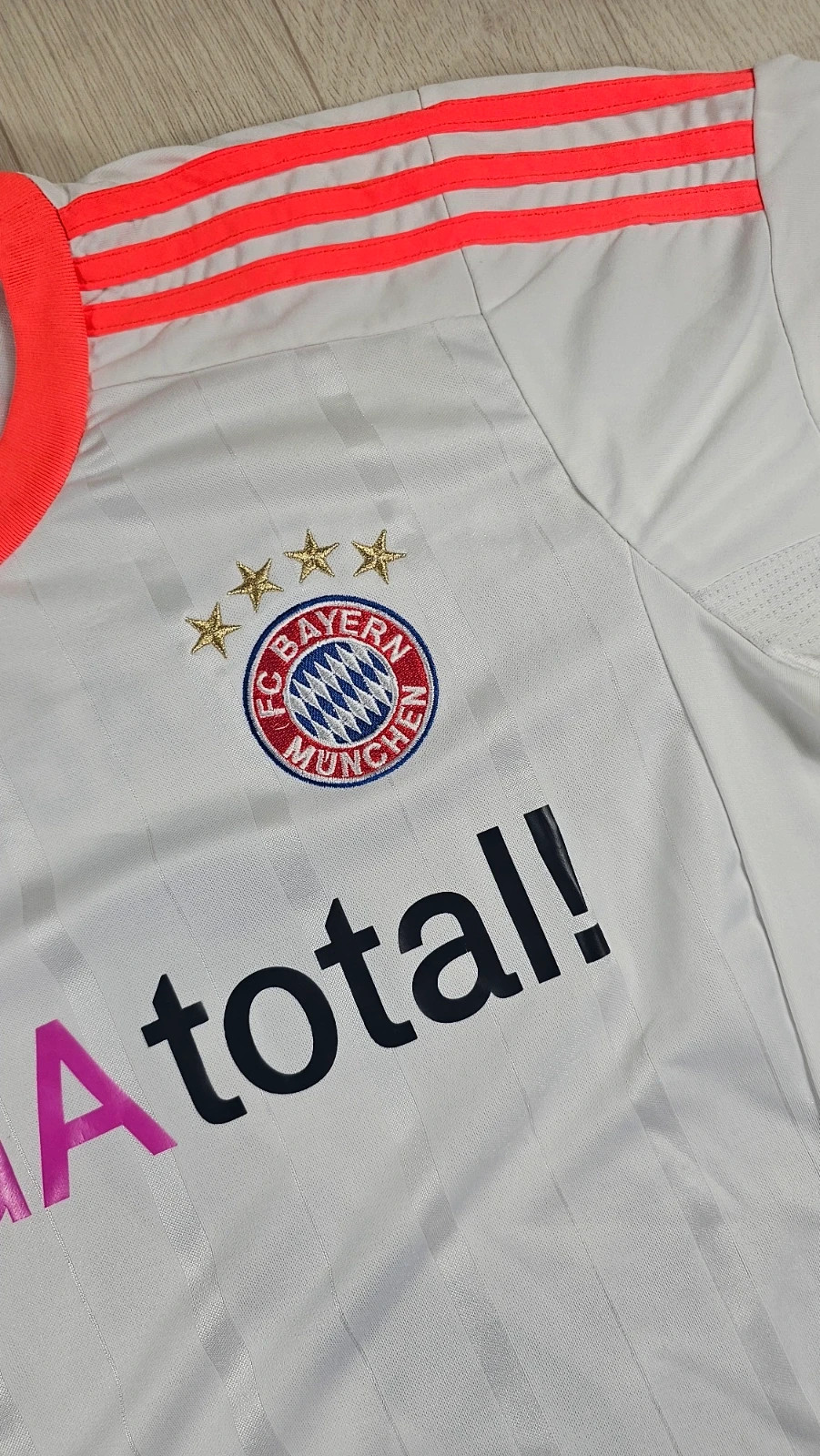 Maillot Bayern Munich 2012 2013 extérieur blanc orange Adidas M – adidas – taille M 3