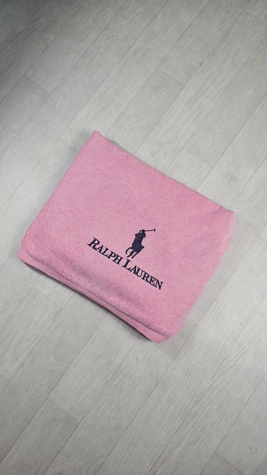 Grande serviette de bain Ralph Lauren rose – Ralph Lauren