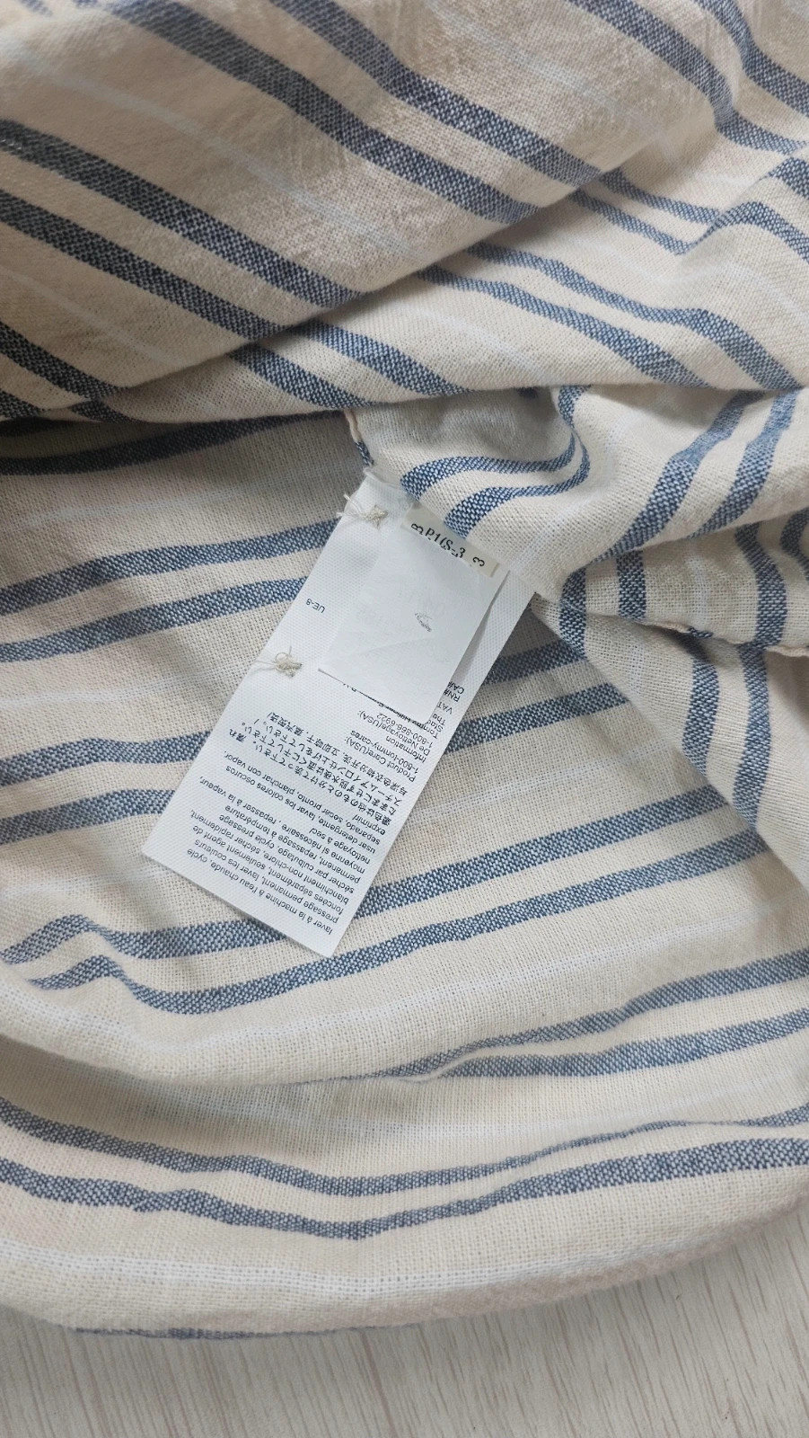 Chemise Eden Park beige à rayures homme M – Tommy Hilfiger – taille M 4