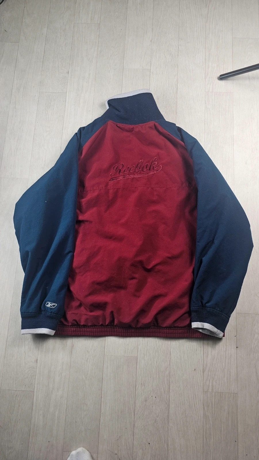 Veste Reebok vintage bordeaux et bleu marine homme XL défauts – Reebok – taille XL 2