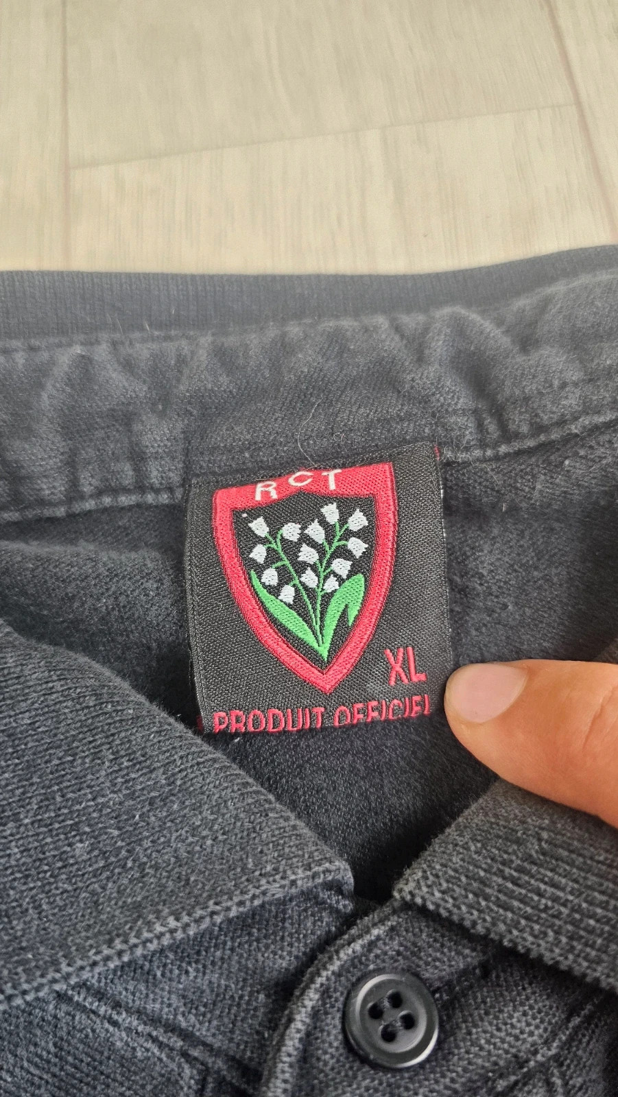 Polo RCT Toulon noir homme XL – rct – taille XL 4