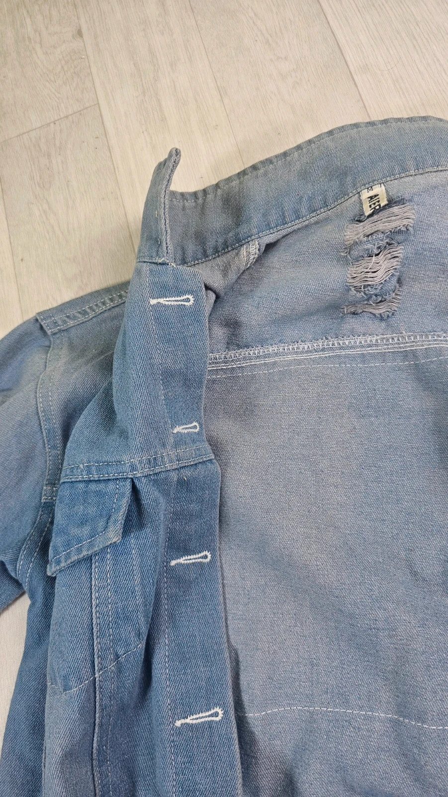 Veste en jean Where Is My Mind M originale défauts – Vintage Dressing – taille M 4