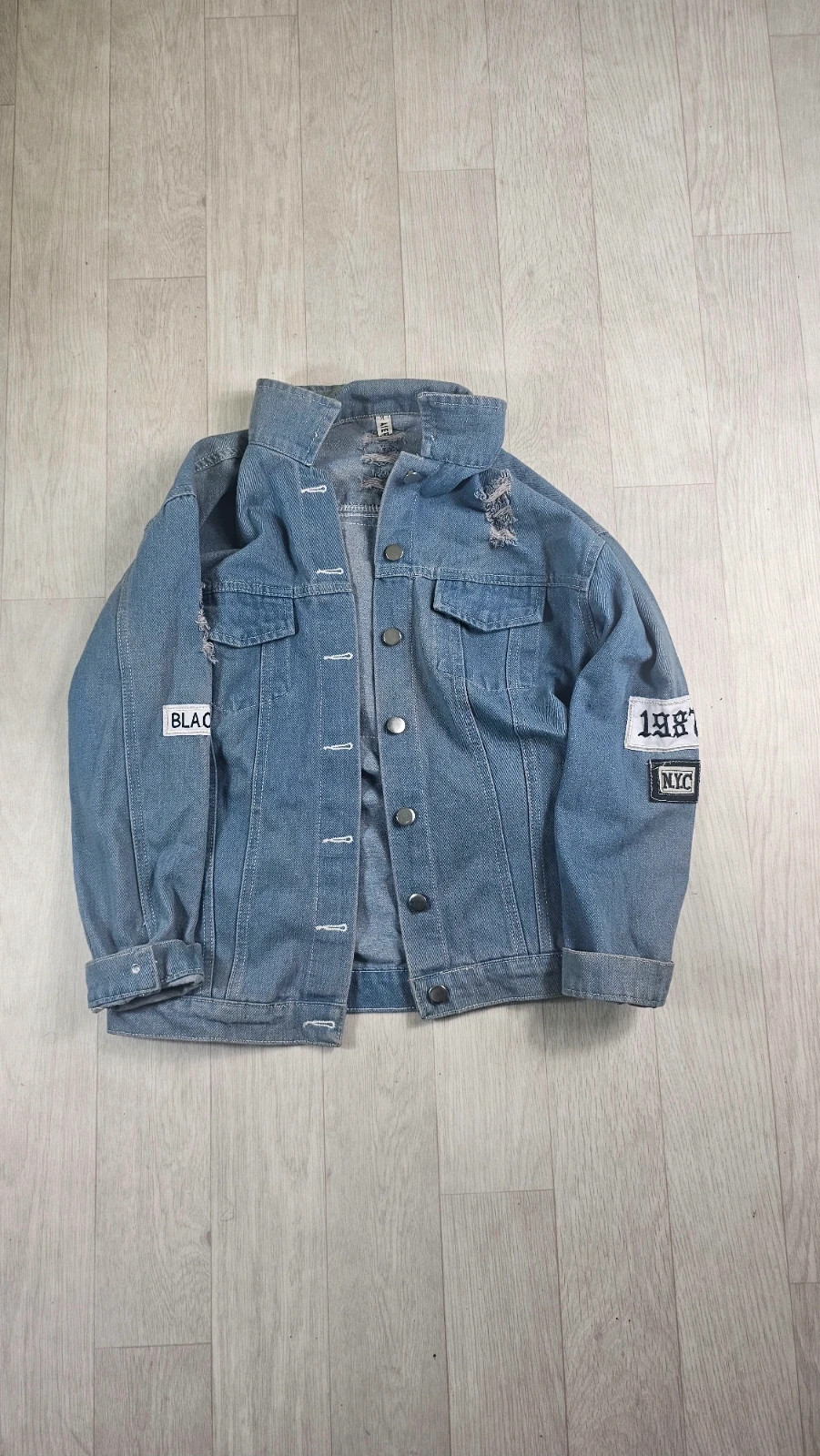 Veste en jean Where Is My Mind M originale défauts – Vintage Dressing – taille M 2