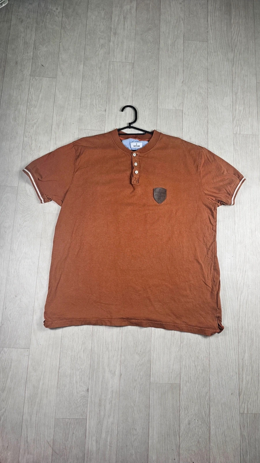 T-shirt Chevignon vintage marron clair patch XL