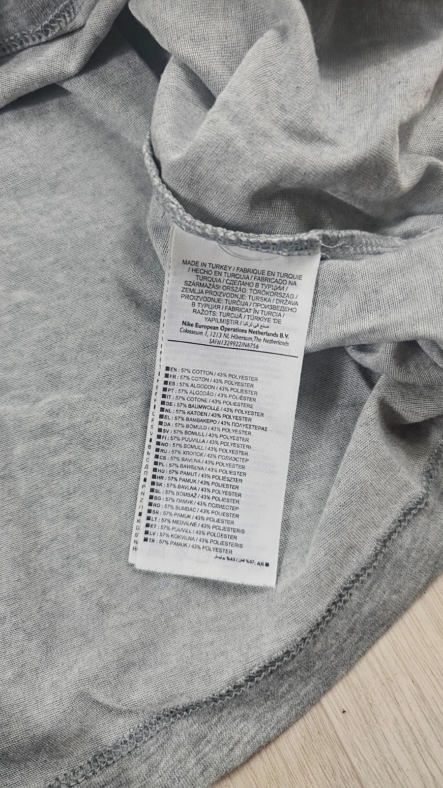 T-shirt Nike gris homme M – Nike – taille M 5