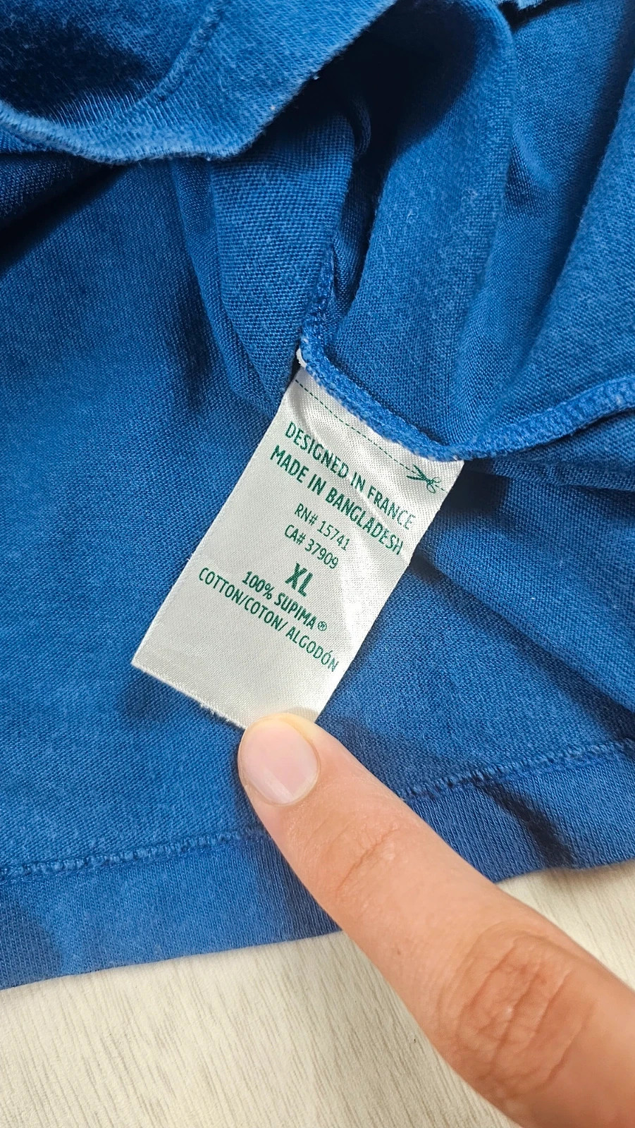 T-shirt Lacoste bleu foncé homme XL – Lacoste – taille XL 4