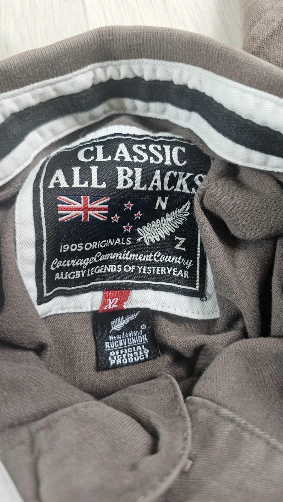 Polo gris Classic All Black homme XL – All Blacks – taille XL 4