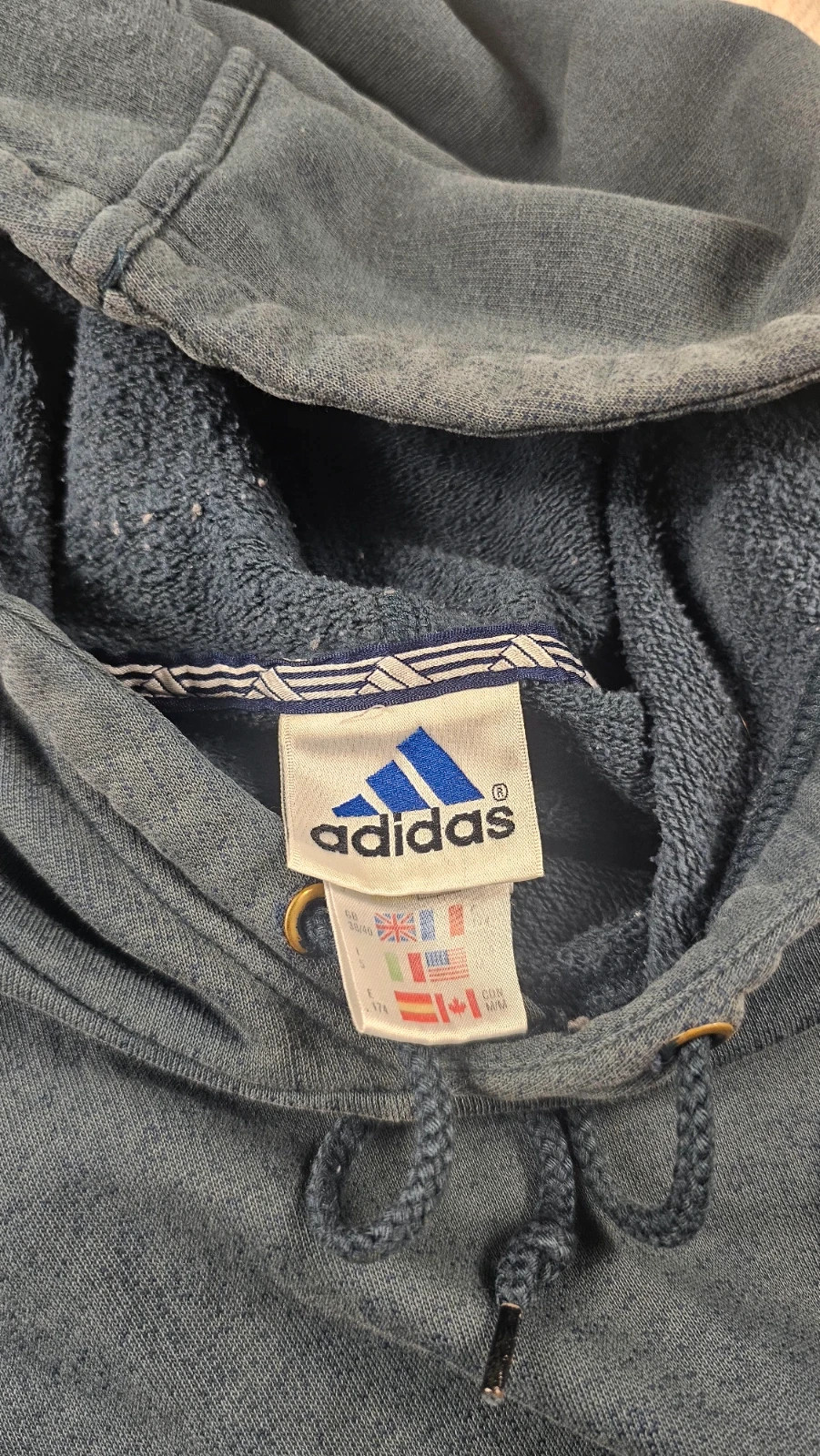 Pull Adidas vintage bleu homme S – adidas – taille S 3