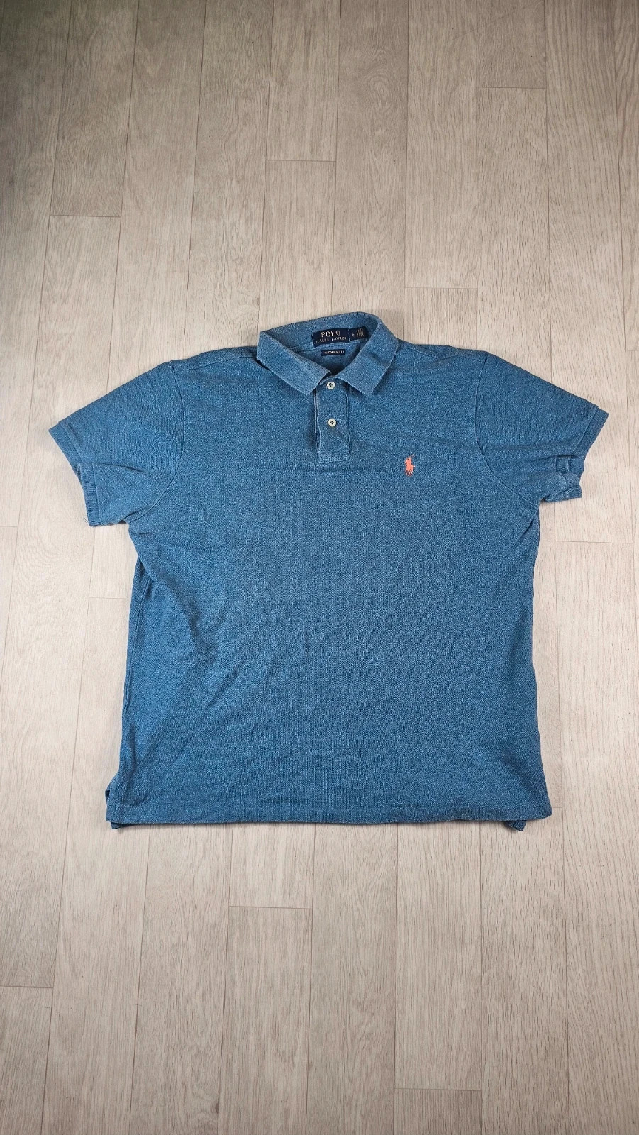 Polo Ralph Lauren bleu clair rouge homme L