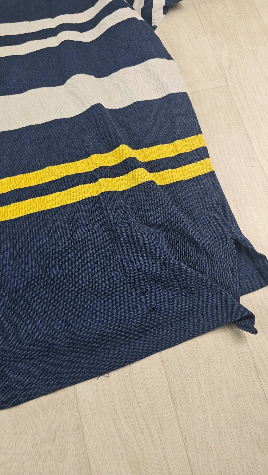 Polo Ralph Lauren rayures bleu homme XL défauts – Ralph Lauren – taille XL 4